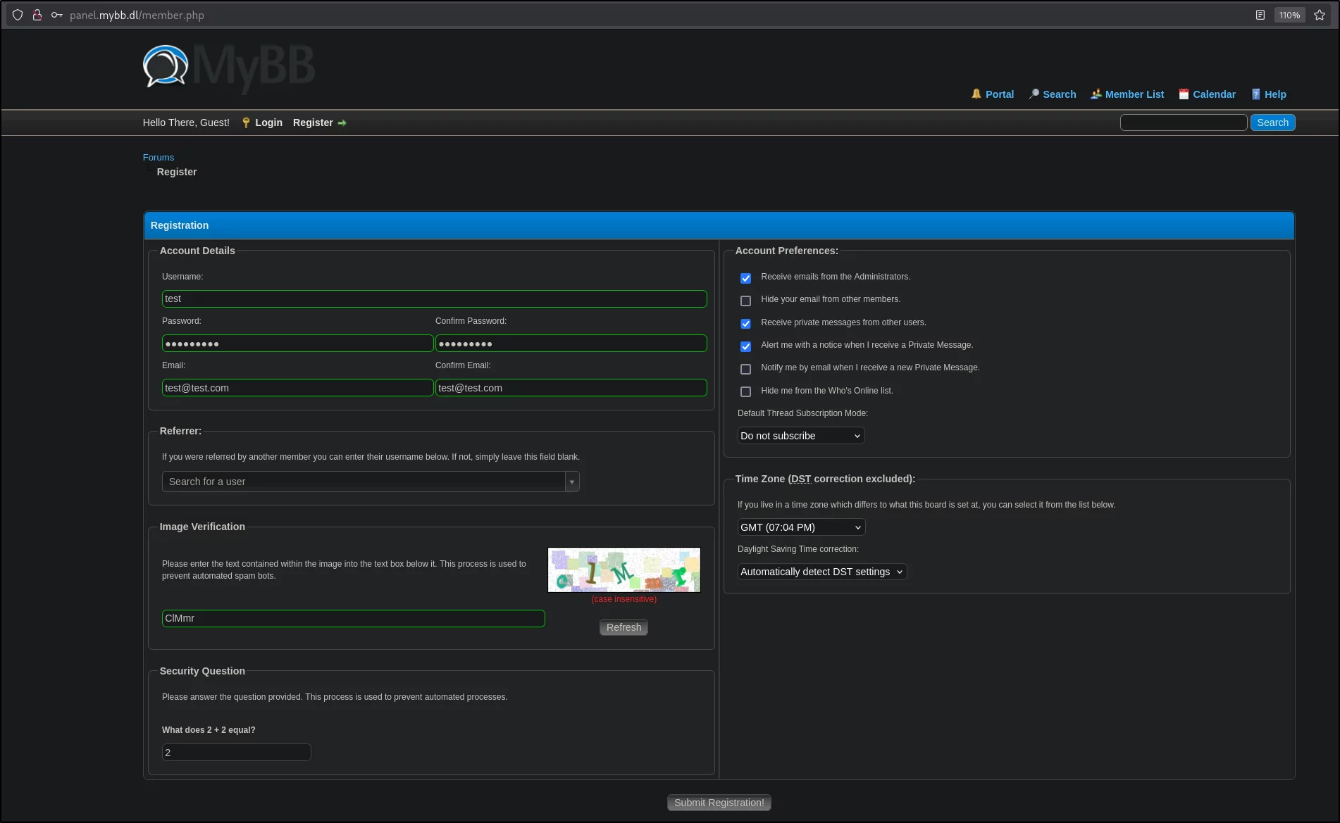 Desktop View